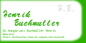 henrik buchmuller business card